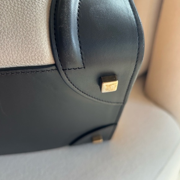 Celine Mini Luggage Shopper Tote in Mustard/Black/Grey color block - Picture 9 of 11